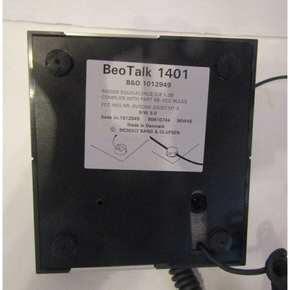 Bang & Olufsen Telephone Beo Vintage Talk 1401 Sleek Modern Desk Answer Machine - Picture 7 of 9